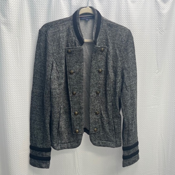 Tommy Hilfiger Jackets & Blazers - Tommy Hilfiger Steampunk Military Band Knit Jacket Double Breasted Black Large
